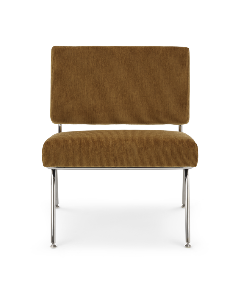 brown lounge chair on a white background
