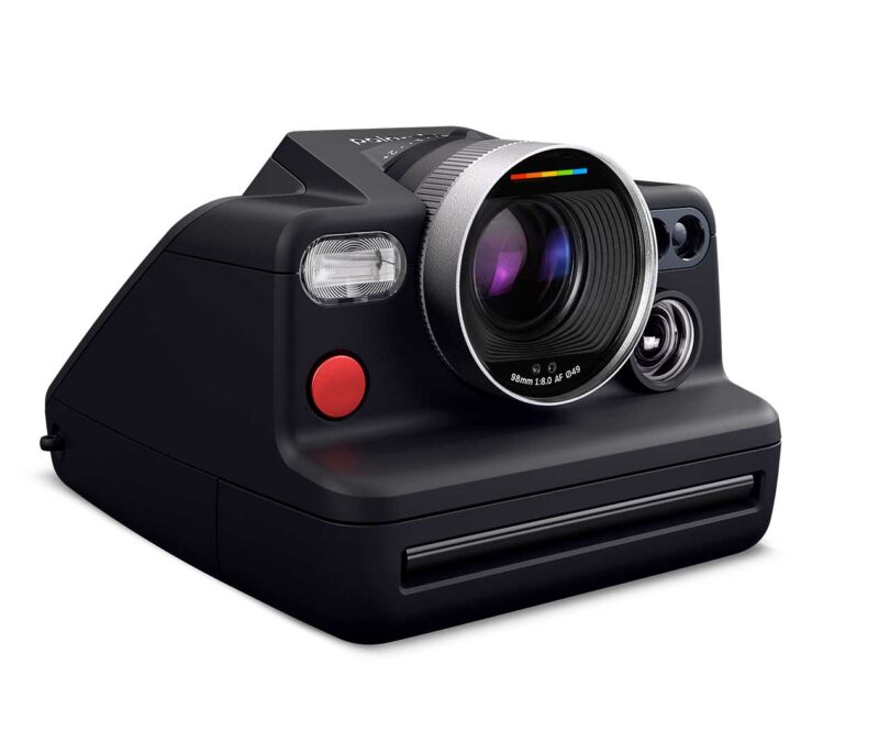 angled view of new instant camera