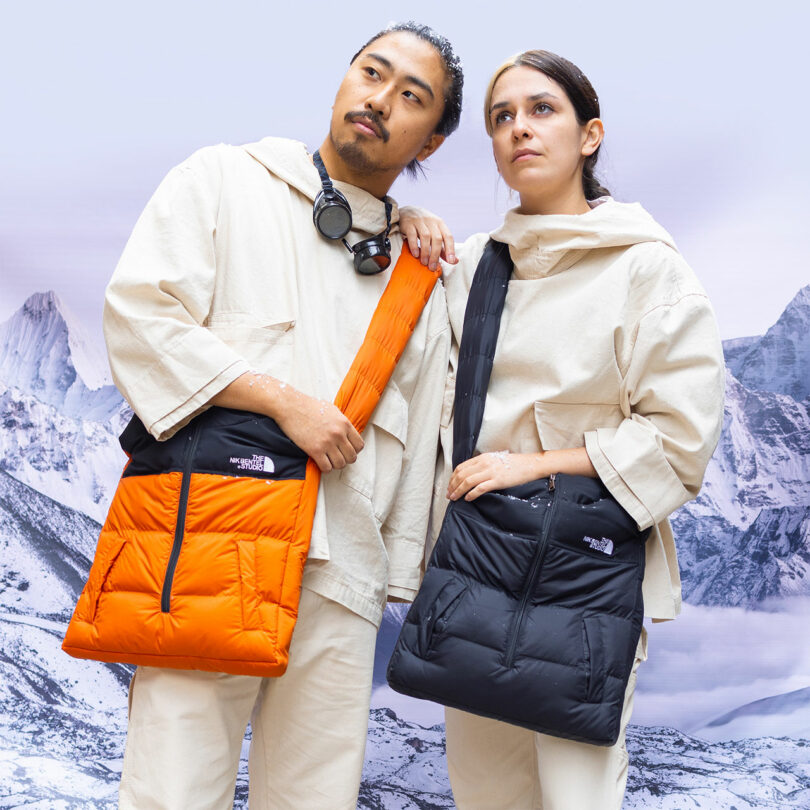 Puffer jackets shop in a bag