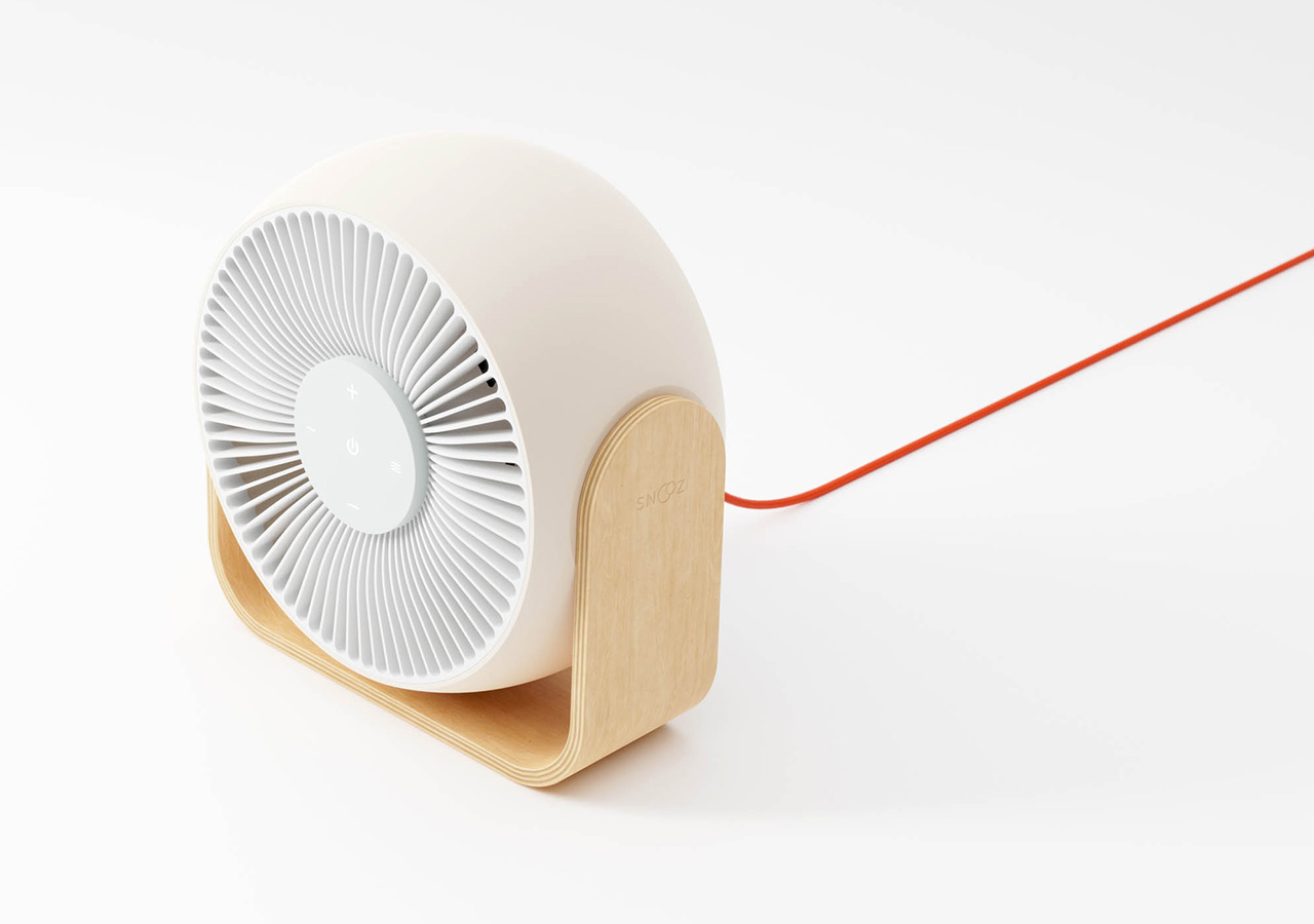 Snooz Breez Fan & Sound Machine Cools With Warm Mid-Century Design