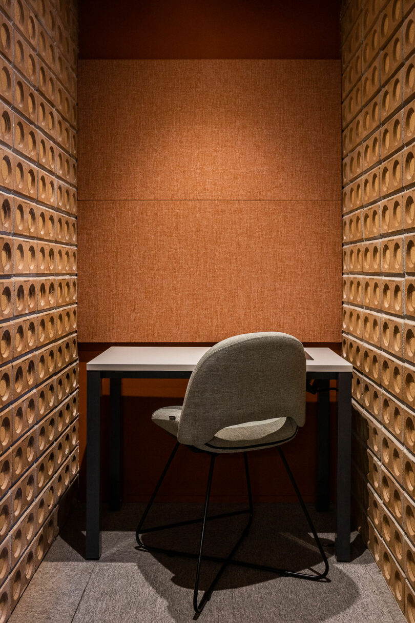 privacy booth with breezeway blocks