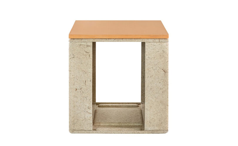 modular sustainable cube side table