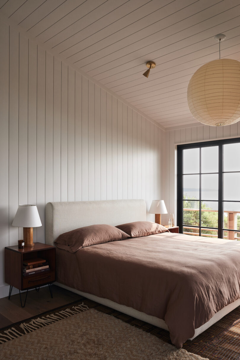 Guest bedroom with abundant light