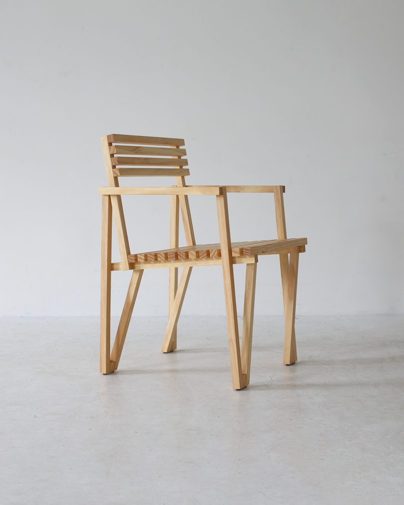 modern pine chair