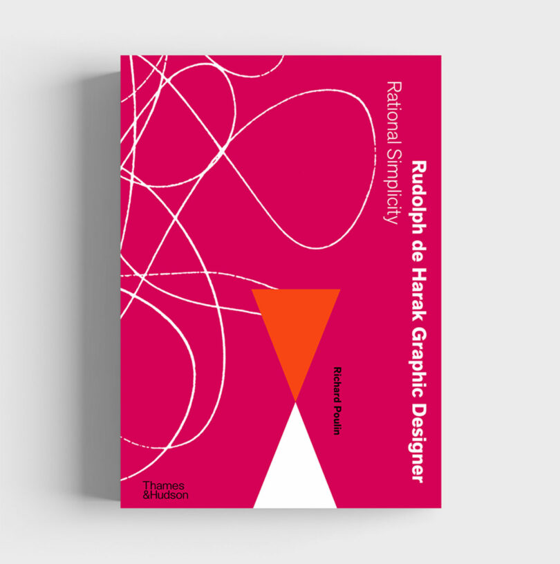 front cover of a pink and white graphic design book