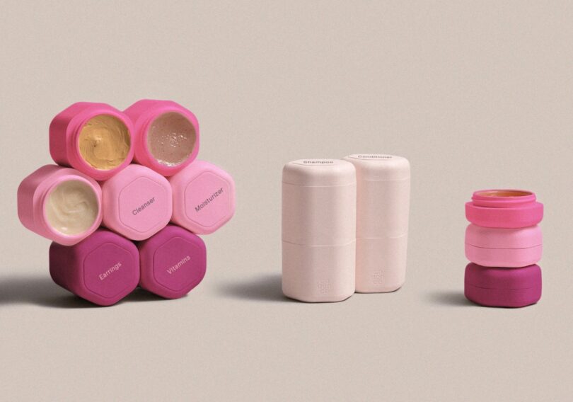 pink magnetic pill boxes