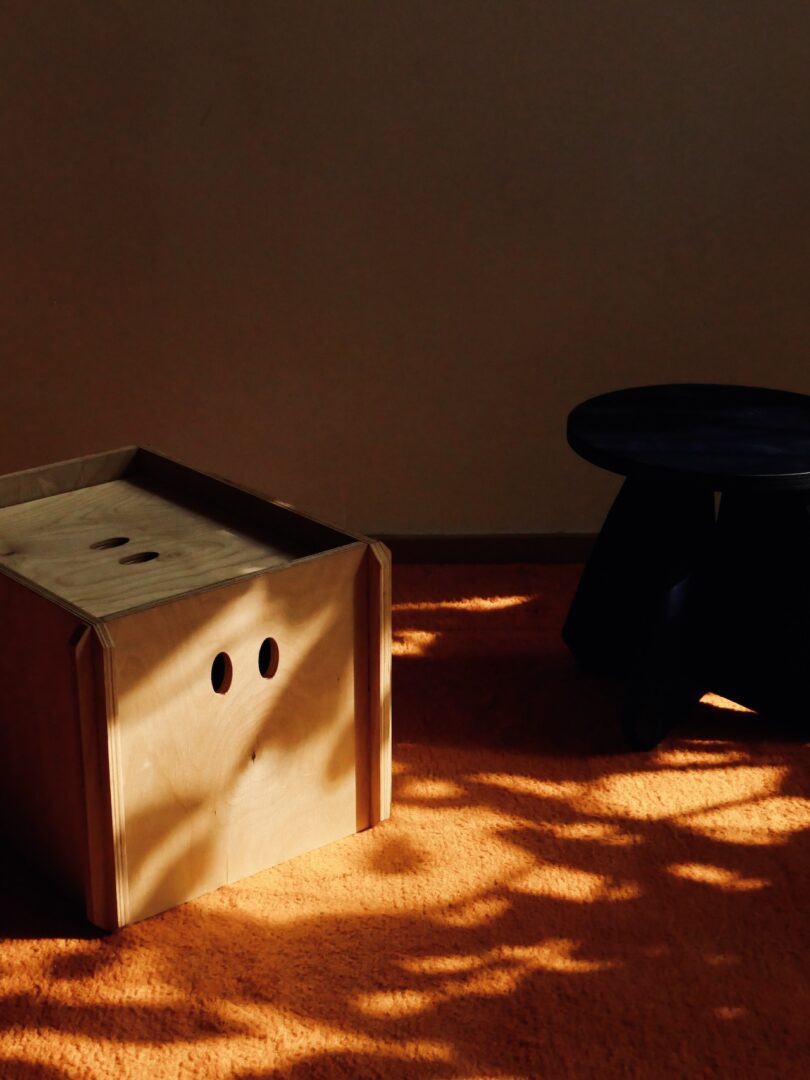 plywood box stool