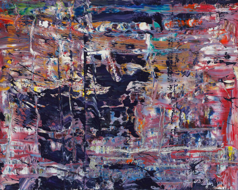 Richter's dark purple abstraction from 2016