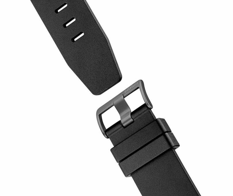 black minimalist watch straps