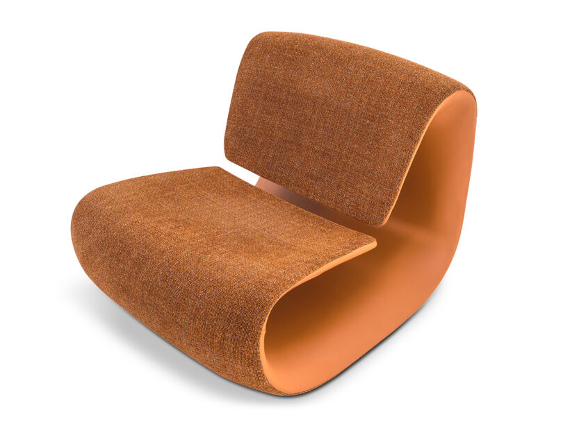 modern curved chair