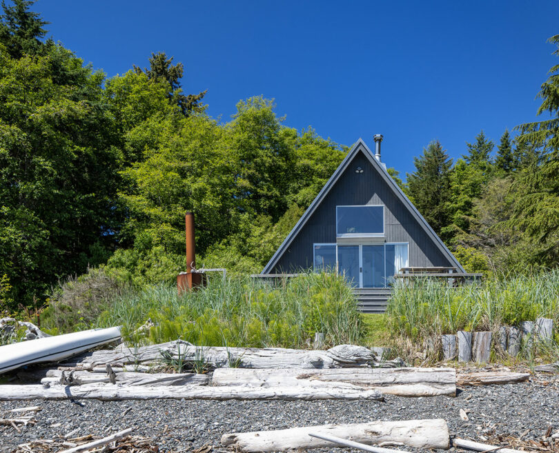 A 1960s A-Frame Cabin Becomes an Architect’s Dream Retreat