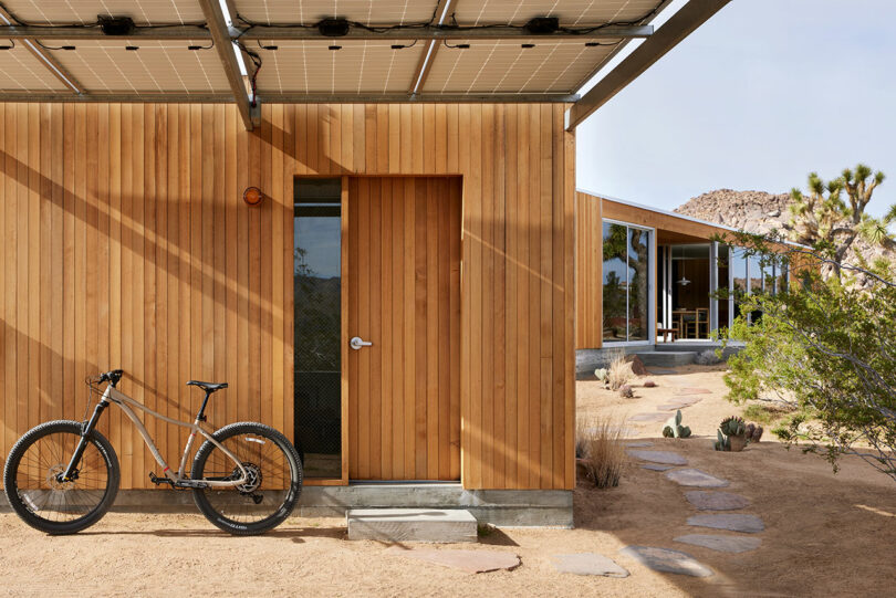 exterior changeable of extremity of modern wood location successful godforsaken pinch bicycle propped against house