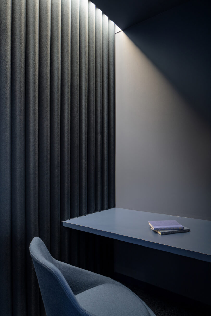 moody privacy room in office