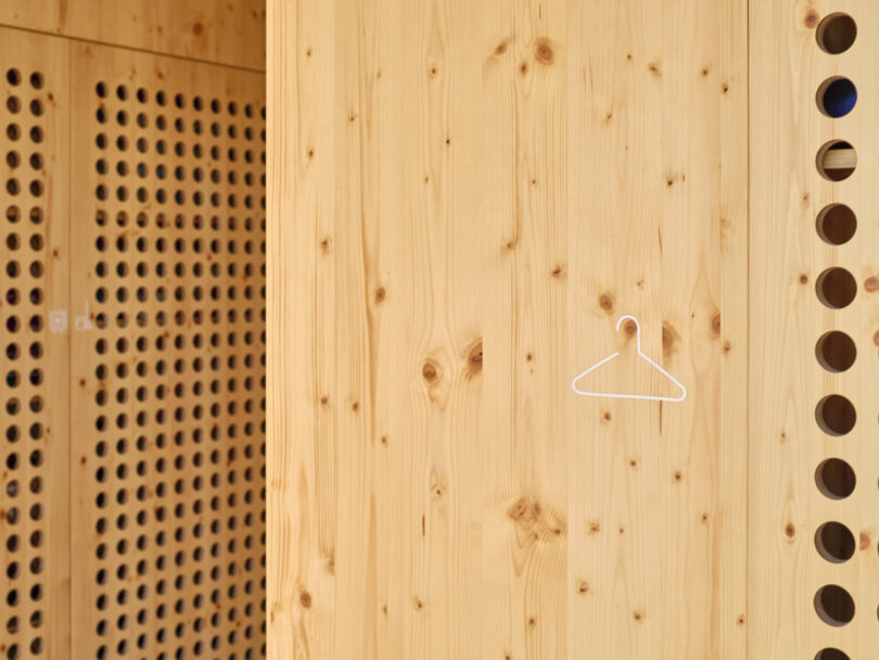 perforated woody furniture front