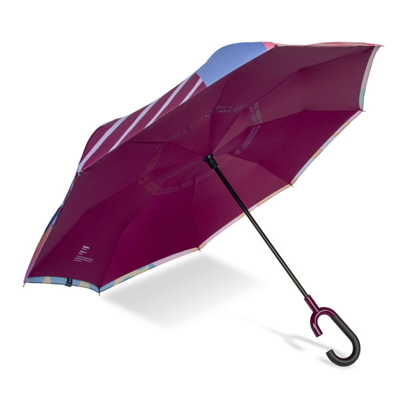umbrella pinch purple lining and schematic design