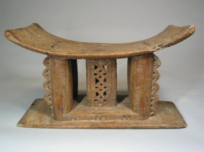 ornate African stool