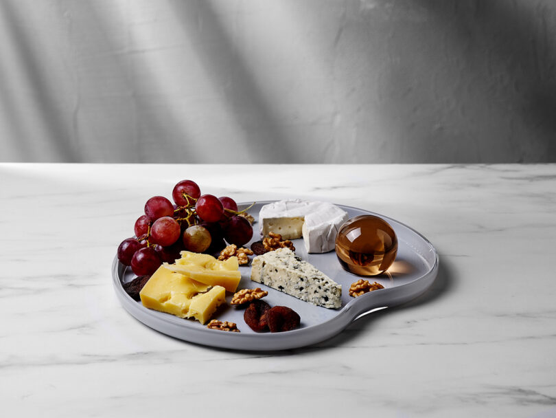 modern glass serving board