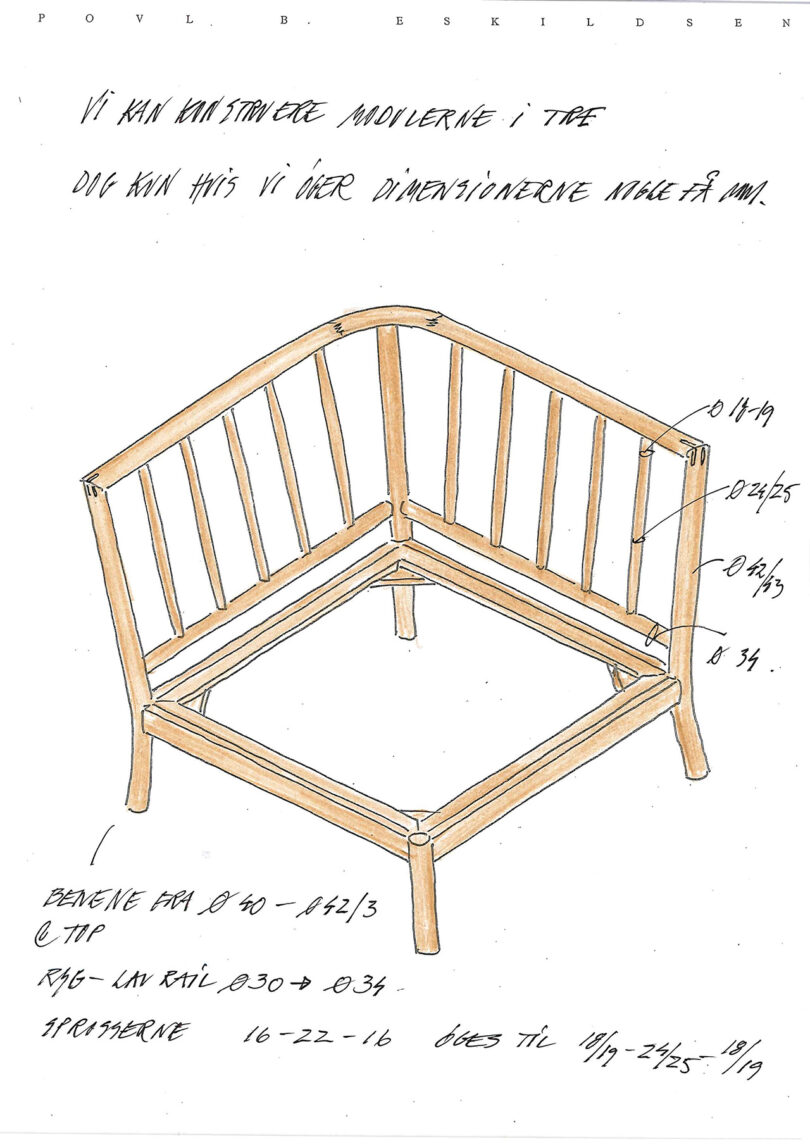 modular outdoor furniture sketches