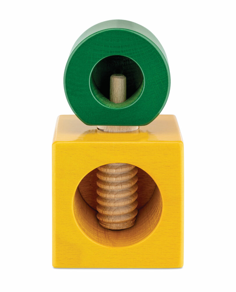 yellow and green nutcracker