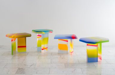 Lucite Coffee Tables Replicate the Phenomenon of Light Refractions