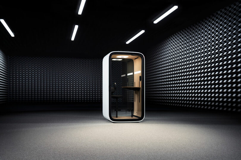 A privacy booth