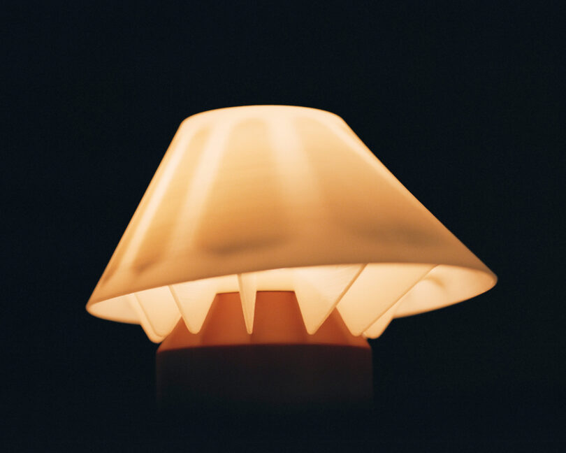 detail of a table lamp