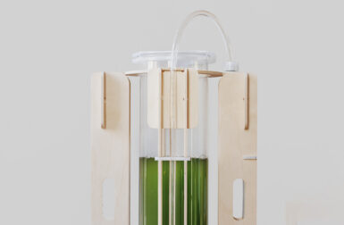 This Biophilic Air Purifier Converts Algae Into a Plastic Alternative