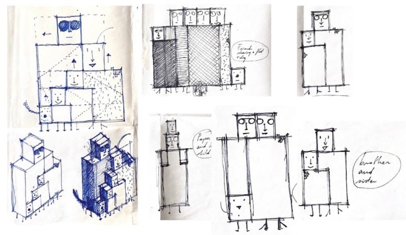 sketches of furniture