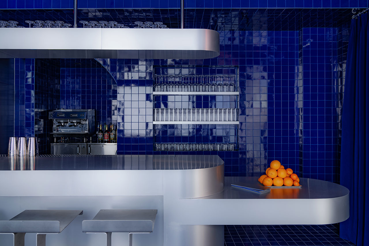 Dive Into the Blue With a Bar and Restaurant Awash in Azure