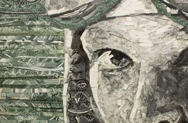 Artist Vik Muniz Reconfigures Shredded Cash