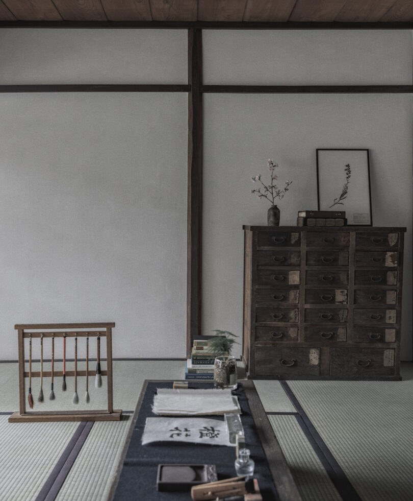 Original elements seen within Le Labo's Kyoto Machiya