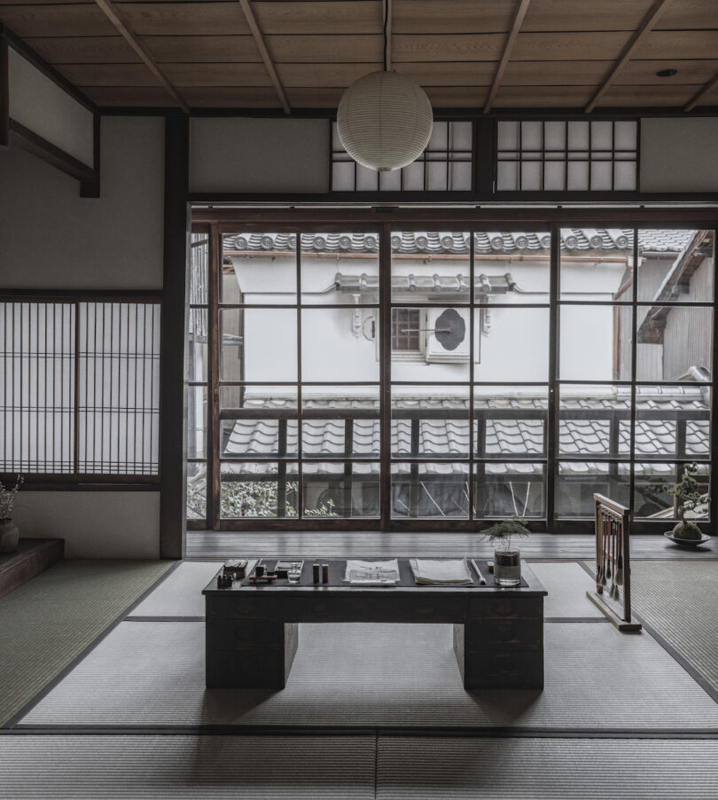 Traditional tea-room preserved within Le Labo's Kyoto Machiya
