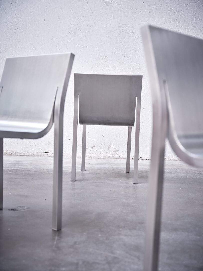 A shot of the Stedelijk Chairs in focus