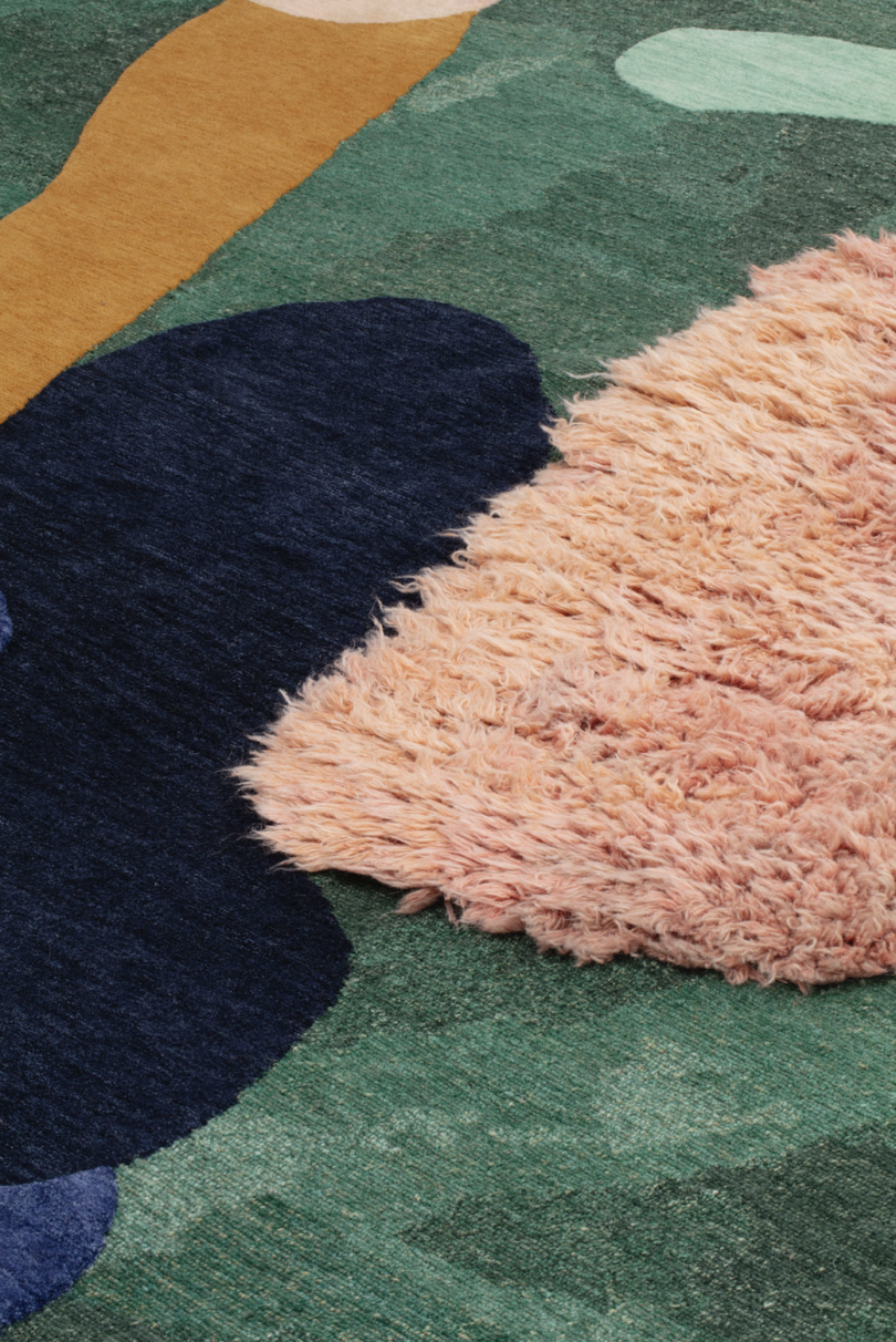 Detail of abstract rug.