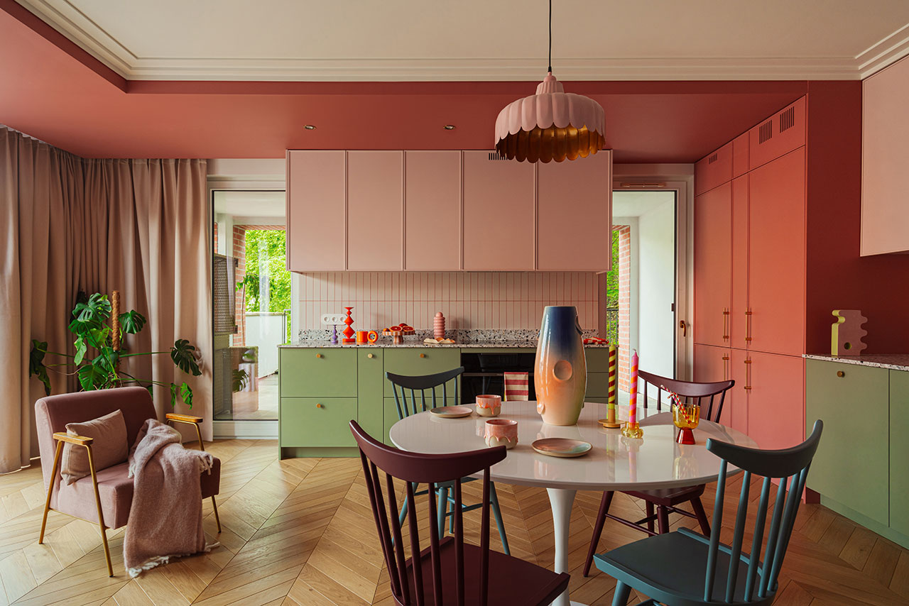 A Vibrant Kraków Apartment Filled With Playful, Pastel Hues