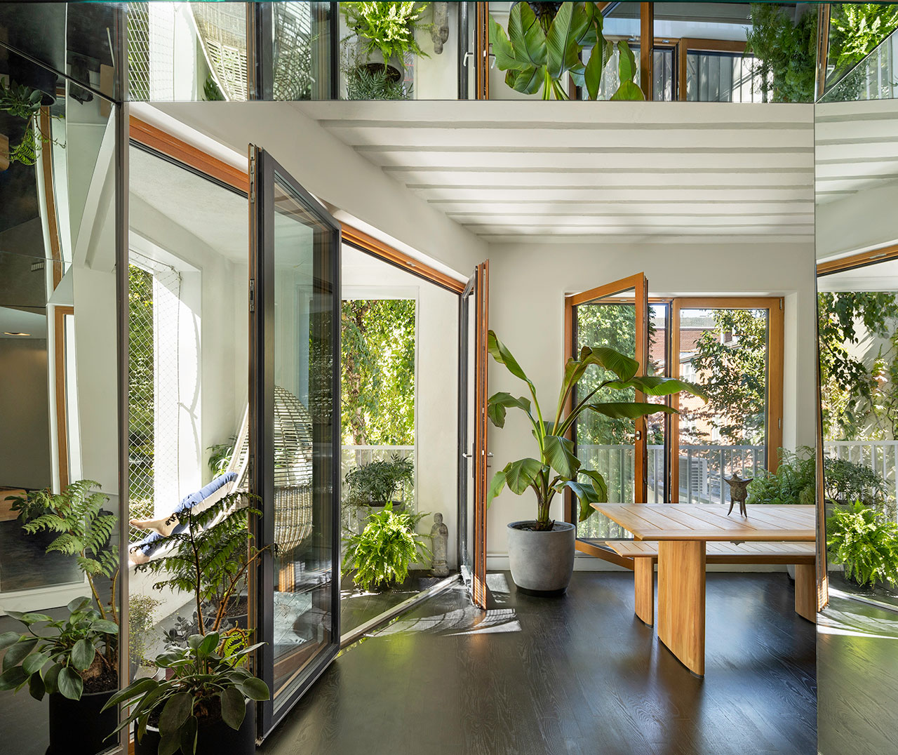 Mini Tower One Brings Nature Indoors in this Passive House in Brooklyn