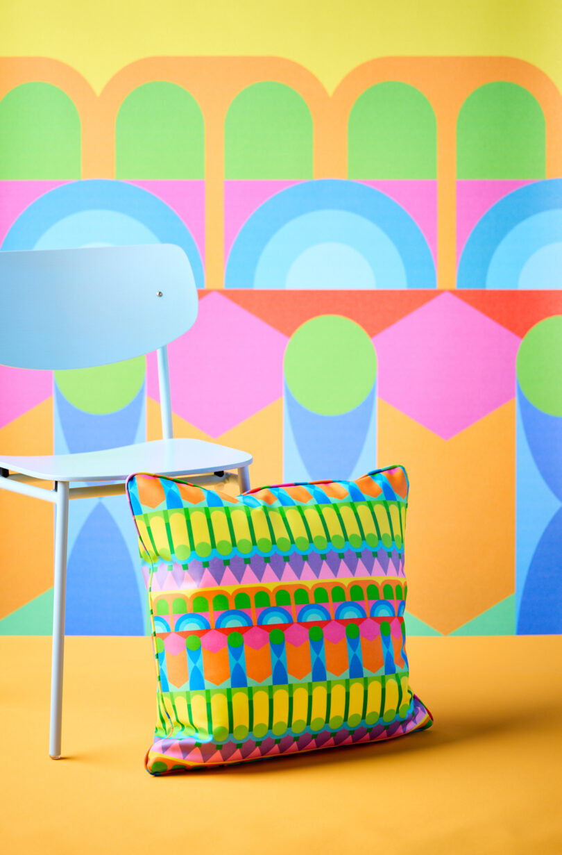 Yinka Ilori Gains Momentum With This Textile + Wallcovering Series