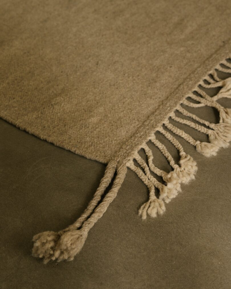 Close-up of a light-toned Beni rug from the Terrain collection