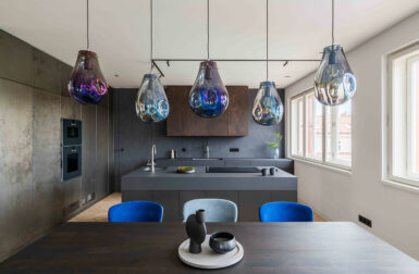 A Prague Rooftop Apartment Inspired by the City's Skyline