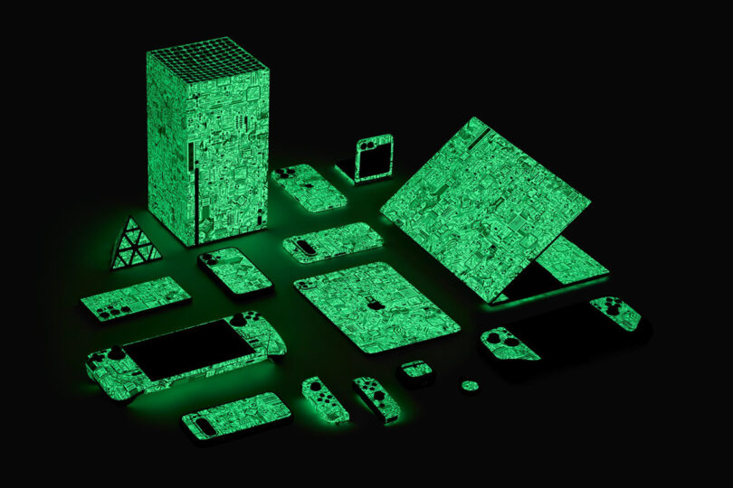 Dbrand’s Circuit Board Device Skins Actually Glow in The Dark