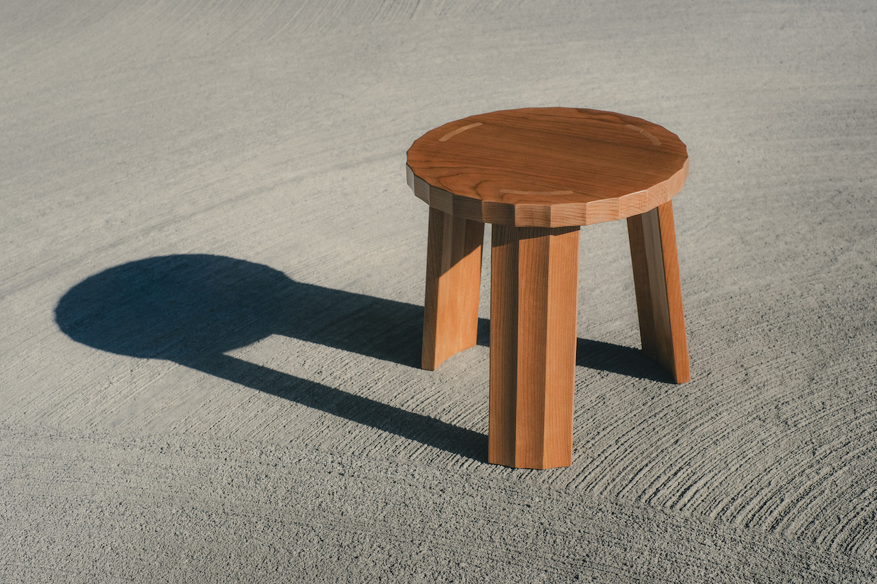 A Folded Piece of Paper Inspired This Faceted Stool