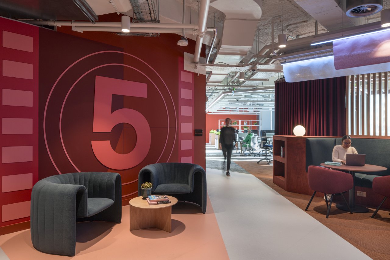 Virgin O2 Media Emphasizes Connectivity in an Expansive New London Headquarters