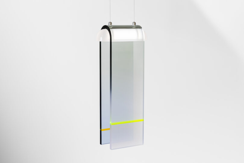 A modern pendant light with a minimalist design 