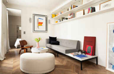 This Tiny 344-Square-Foot Paris Apartment Resembles a Hotel Suite