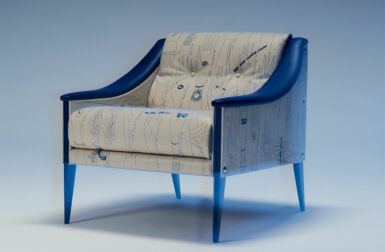 An Icon in Iris: Poltrona Frau Unveils Limited Edition Dezza Armchair by Gio Ponti