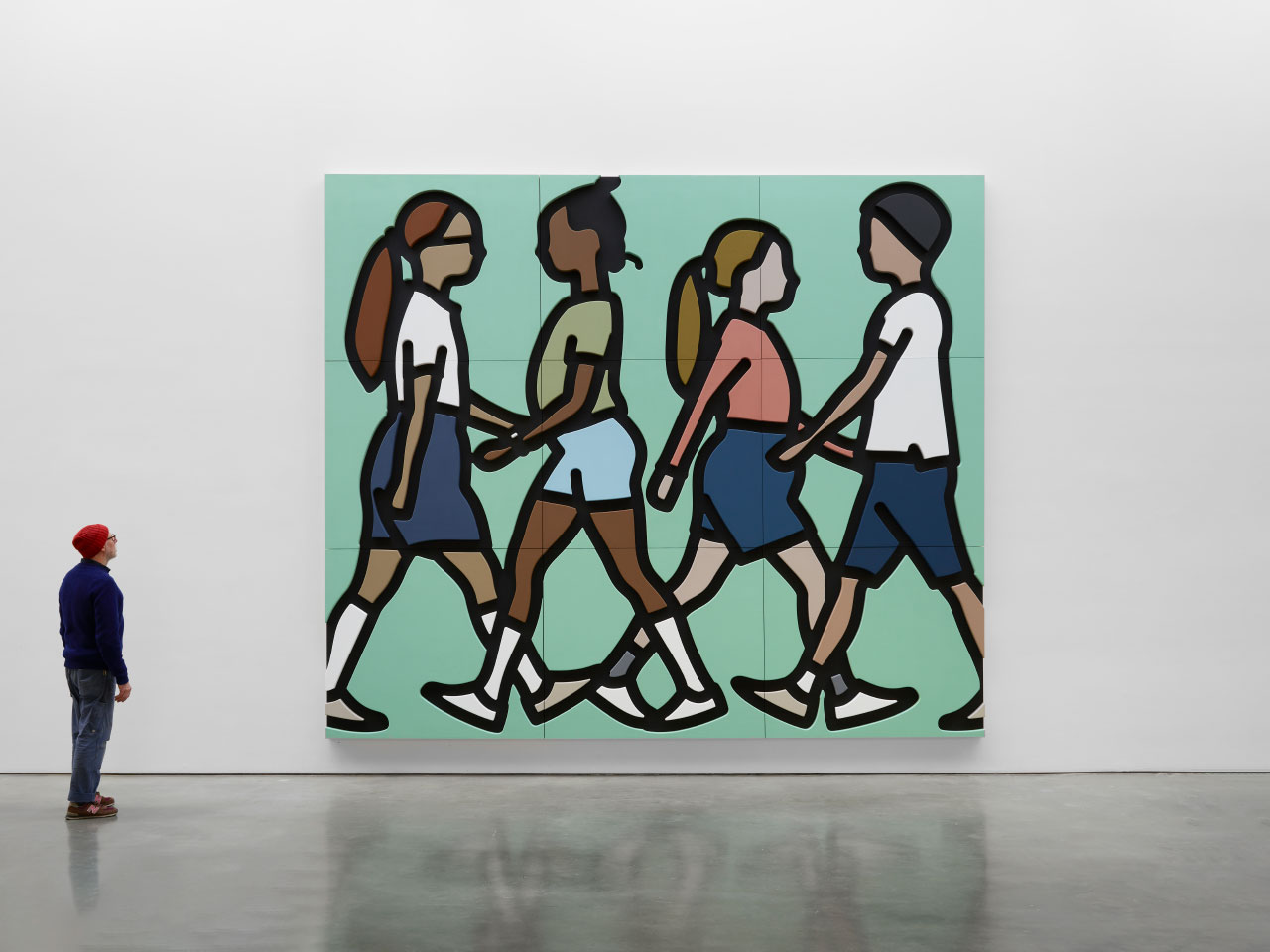 Julian Opie’s 10-Foot Pedestrians Are a Joyous Surprise