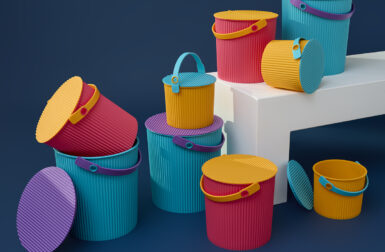 The Multifunctional Hachiman Buckets Are a Vibrant Way to Store in Style