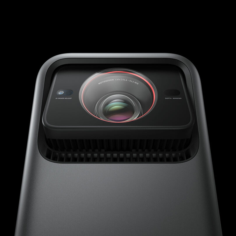front angled profile of the Nebula X1 projector