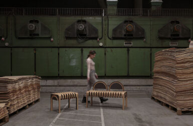 This Curvy Bench Gives Plywood a Whole New Personality