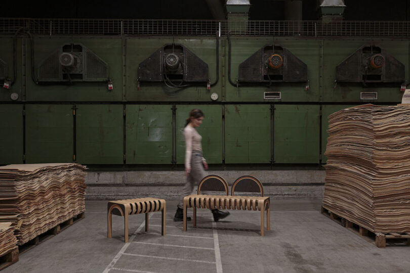 This Curvy Bench Gives Plywood a Whole New Personality